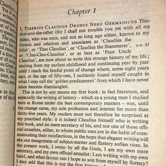 Robert Graves 'I, Claudius' Coffee Table Book - Tan and Red - Picture 8 of 16